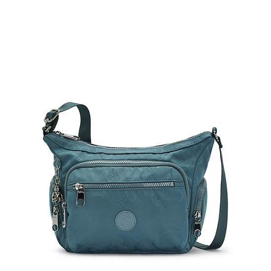 Kipling Gabbie Small Printed Crossbody Táska Sötétkék Szürke | HU 1145VR